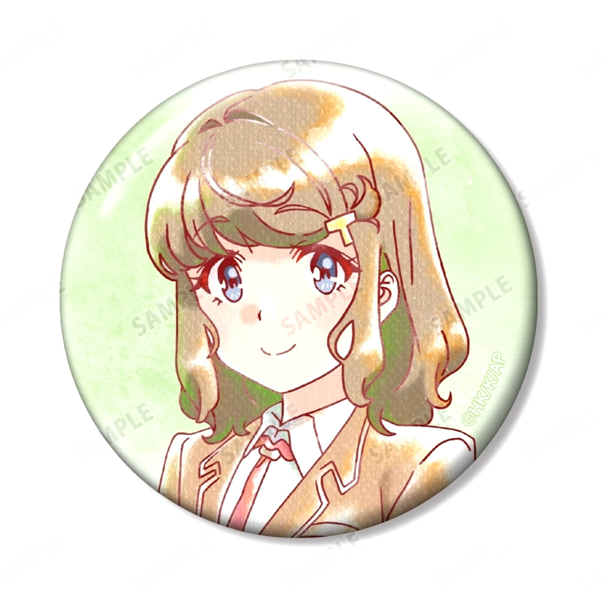 Tomoe Koga Rascal Does Not Dream of Santa Claus Trading Ani-Art Aqua Label Button [USED]