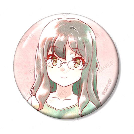 Rio Futaba Rascal Does Not Dream of Santa Claus Trading Ani-Art Aqua Label Button [USED]