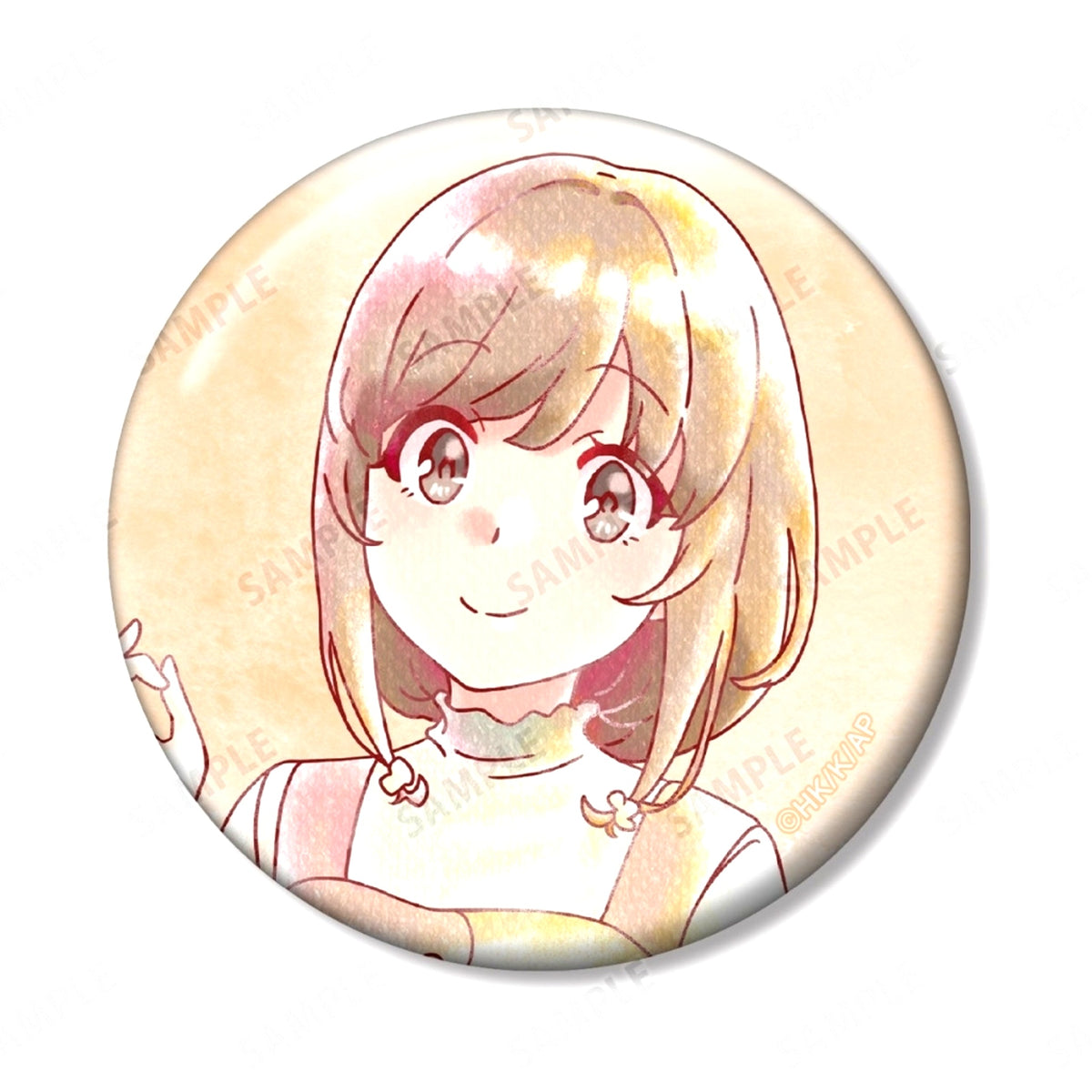Kaede Azusagawa Rascal Does Not Dream of Santa Claus Trading Ani-Art Aqua Label Button [USED]
