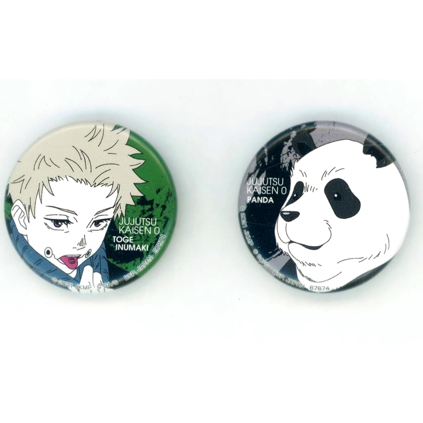 Jujutsu Kaisen Toge Inumaki Panda Ichiban Kuji 5th Anniversary Button Set Prize L [USED]