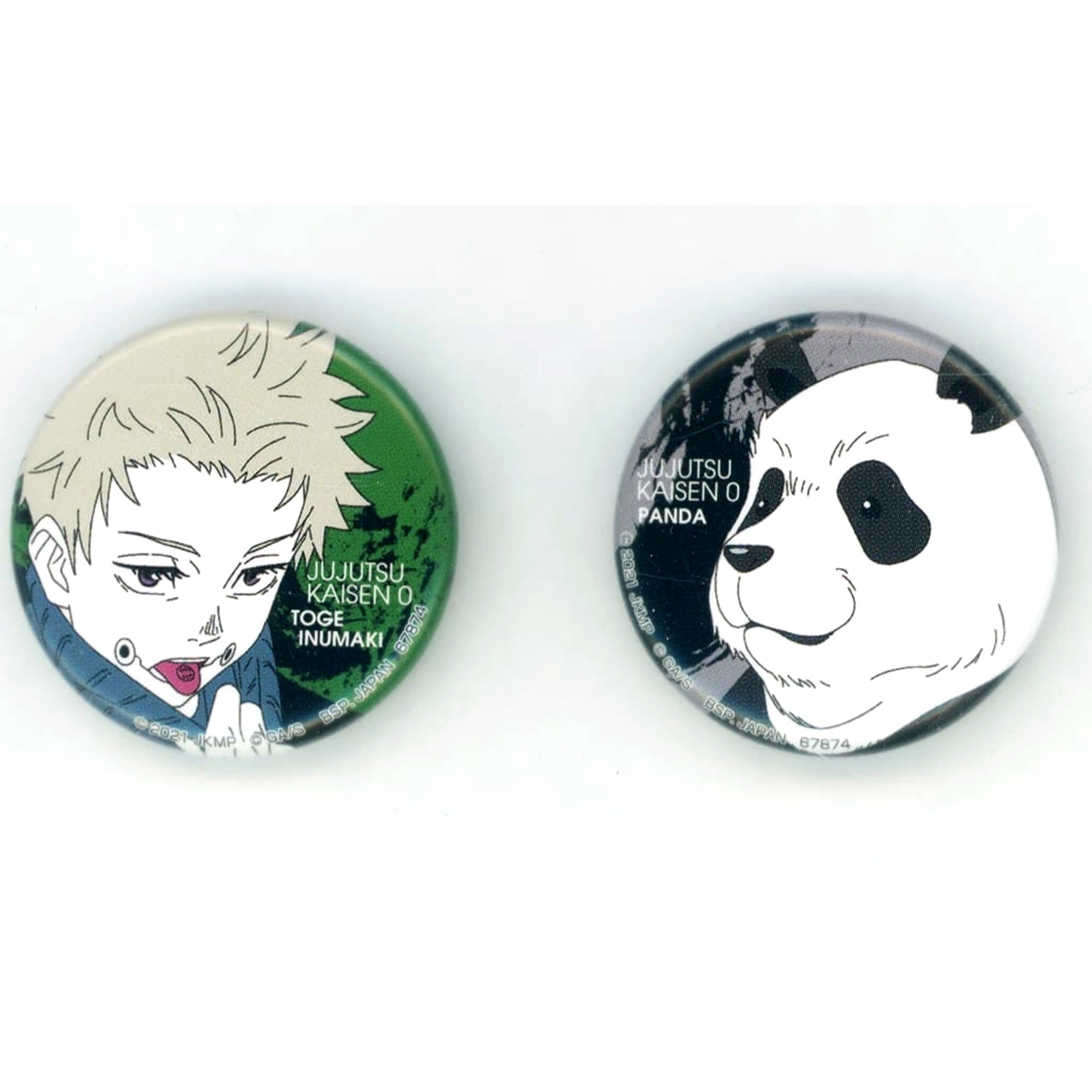 Jujutsu Kaisen Toge Inumaki Panda Ichiban Kuji 5th Anniversary Button Set Prize L [USED]