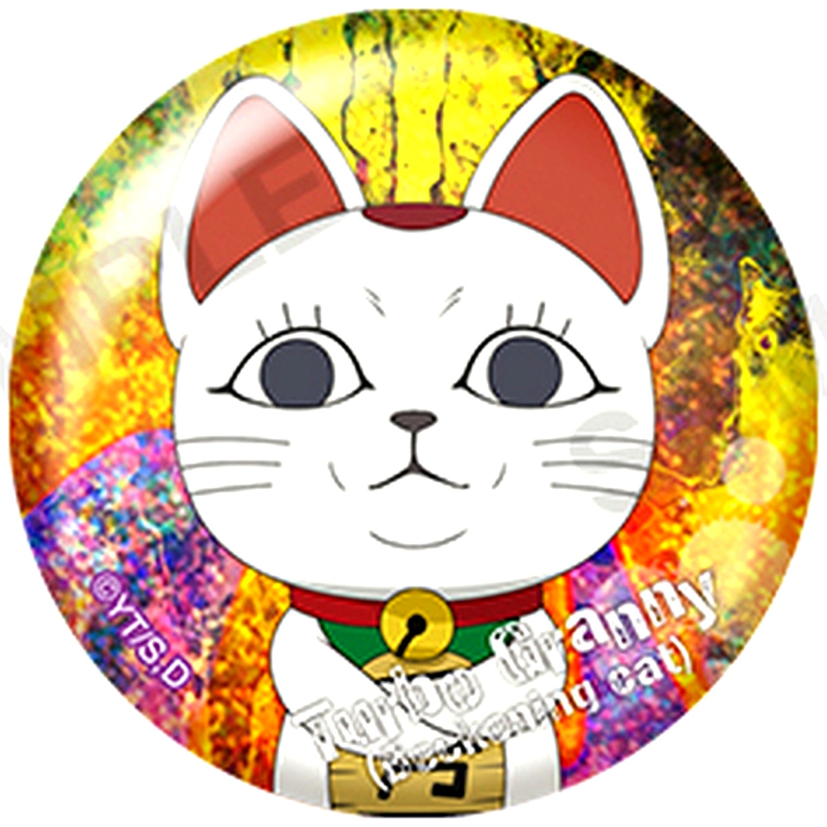 Turbo Granny Lucky Cat Dandadan Trading Hologram Button Vol.2 [USED]