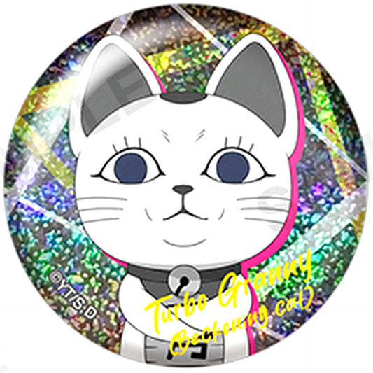 Turbo Granny Lucky Cat Dandadan Trading Glitter Hologram Button Monotone Ver. [USED]