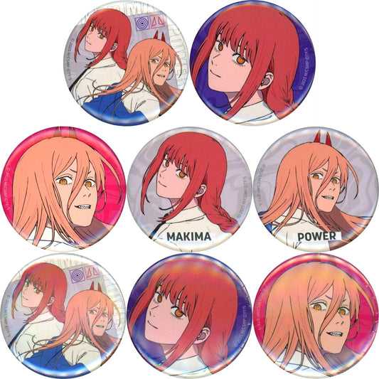 Set of 8 Chainsaw Man the Movie: Reze Arc Character Badge Collection Pop Up Shop in Tower Records [USED]