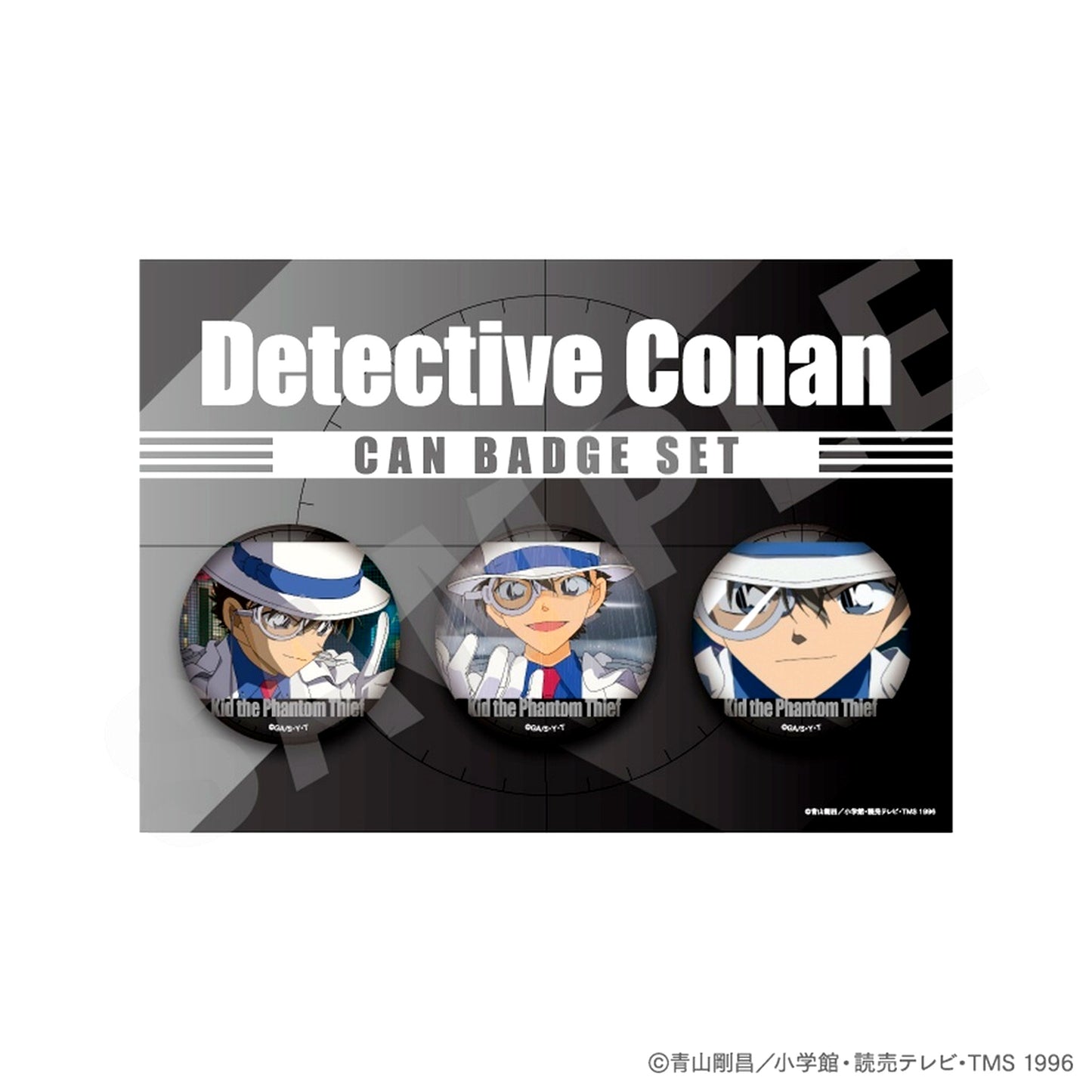 Kaito Kid favorite series Button Set Detective Conan [USED]