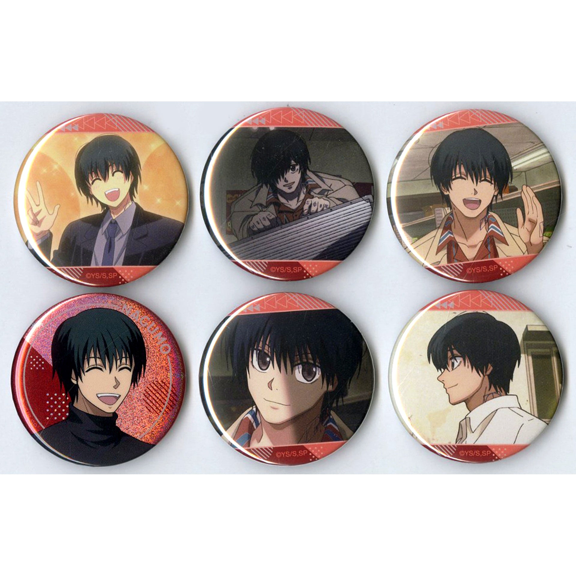 Set of 6 Sakamoto Days Full of Nagumo Chara Button Collection [USED]