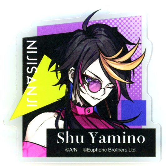 Shu Yamino Virtual YouTuber Nijisanji Acrylic Badge Yokai Kitan Ver. NIJISANJI NIJISANJI EN x Garten of Banban x Daiba Haunted School [USED]