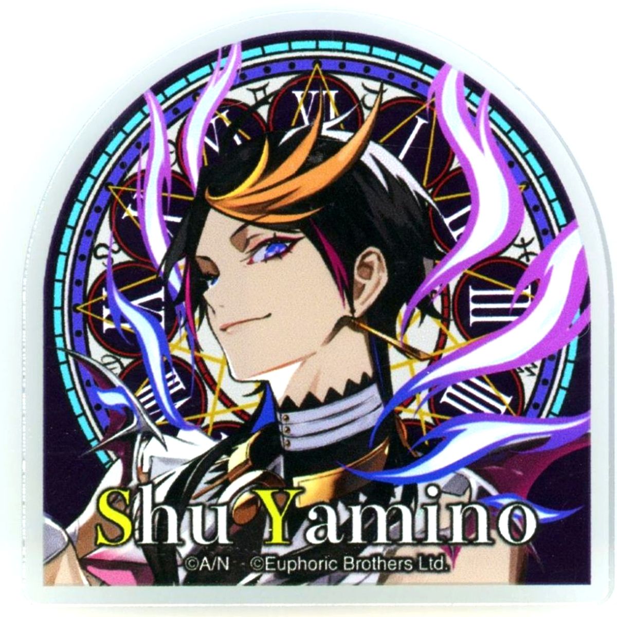 Shu Yamino Virtual YouTuber Nijisanji Acrylic Badge Normal Ver. NIJISANJI NIJISANJI EN x Garten of Banban x Daiba Haunted School [USED]