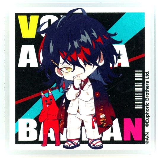 Vox Akuma Virtual YouTuber Nijisanji Acrylic Badge Mini Normal Ver. NIJISANJI NIJISANJI EN x Garten of Banban x Daiba Haunted School [USED]