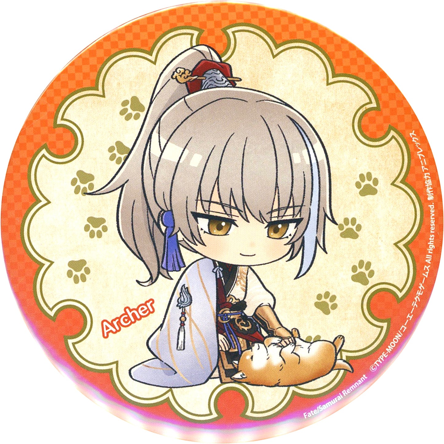 Archer Zhou Yu F Prize BIG Button Fate/Samurai Remnant 2nd Anniversary Online Kuji [USED]
