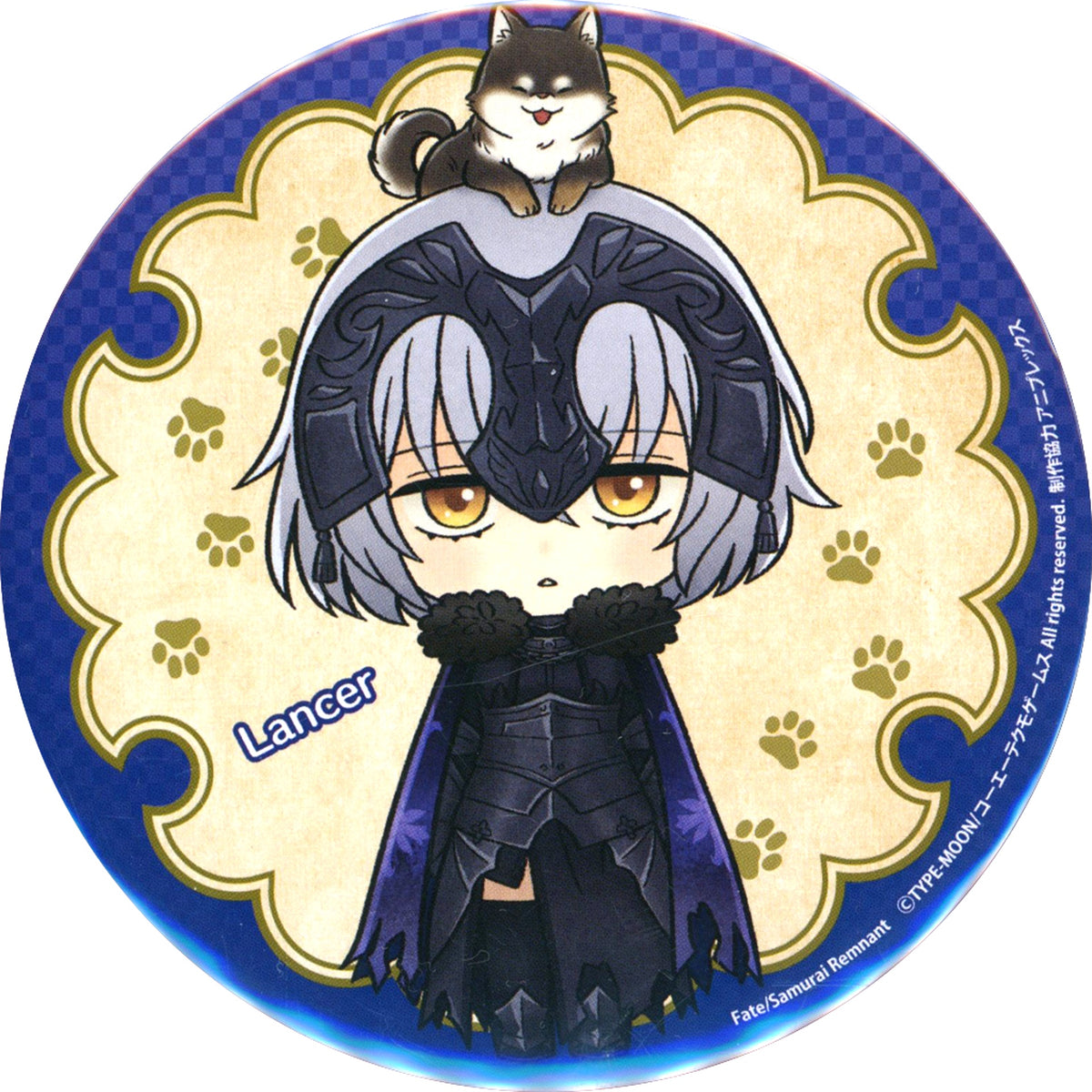 Lancer Jeanne dArc F Prize Fate/Samurai Remnant 2nd Anniversary Online Kuji BIG Button [USED]