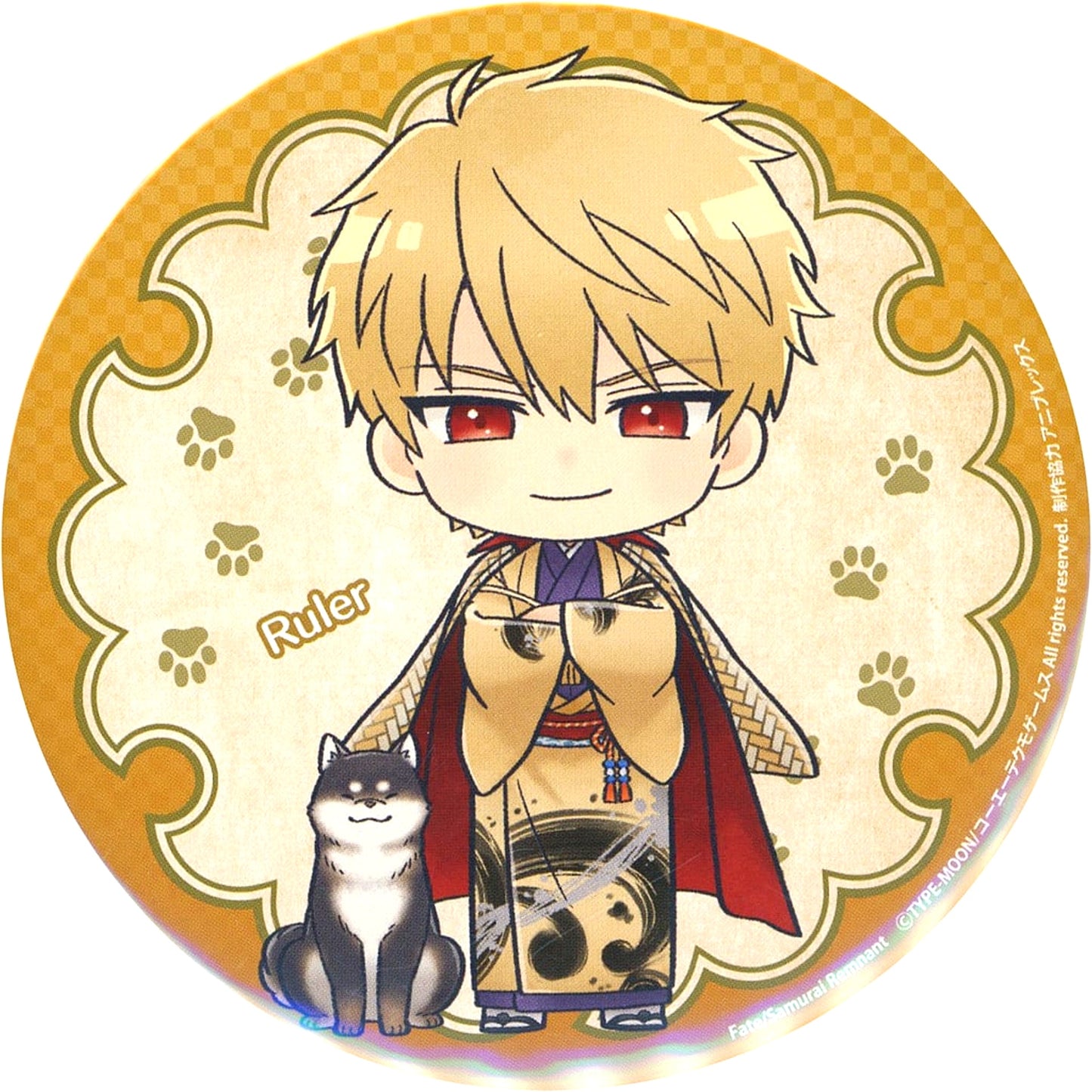Young Master F Prize BIG Button Fate/Samurai Remnant 2nd Anniversary Online Kuji [USED]