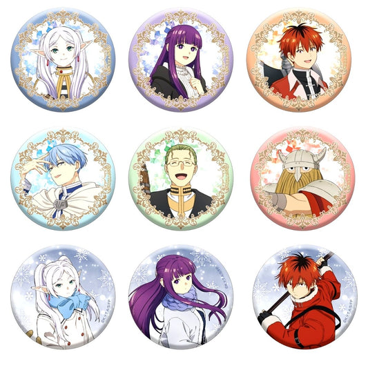 Set of 9 Frieren: Beyond Journey's End Trading Button Frieren Ichigyo [USED]