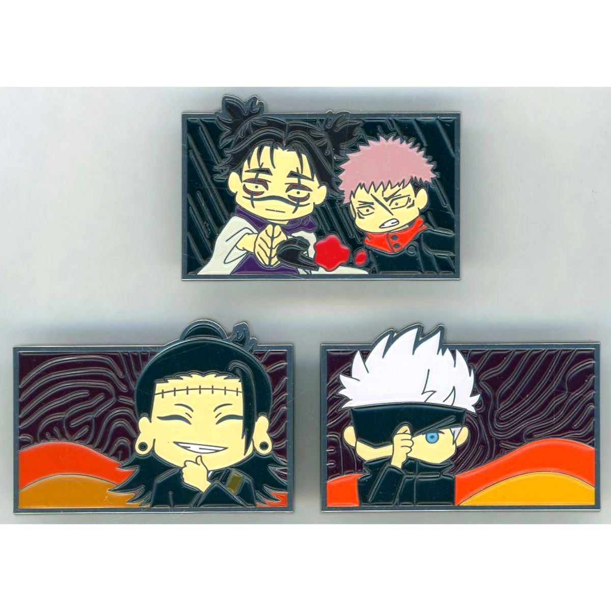 Set of 3 Group Pins Set Movie Jujutsu Kaisen: Shibuya Incident Special Edition x Culling Game Preview Screening Theater Goods [USED]