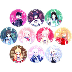 Set of 10 Blue Archive Autumn Fair 2025 in animate Character Button Collection Vol.7 [USED]