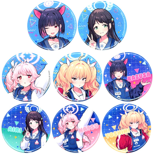 Set of 8 Blue Archive Autumn Fair 2025 in animate Character Button Collection After-School Sweets Club [USED]