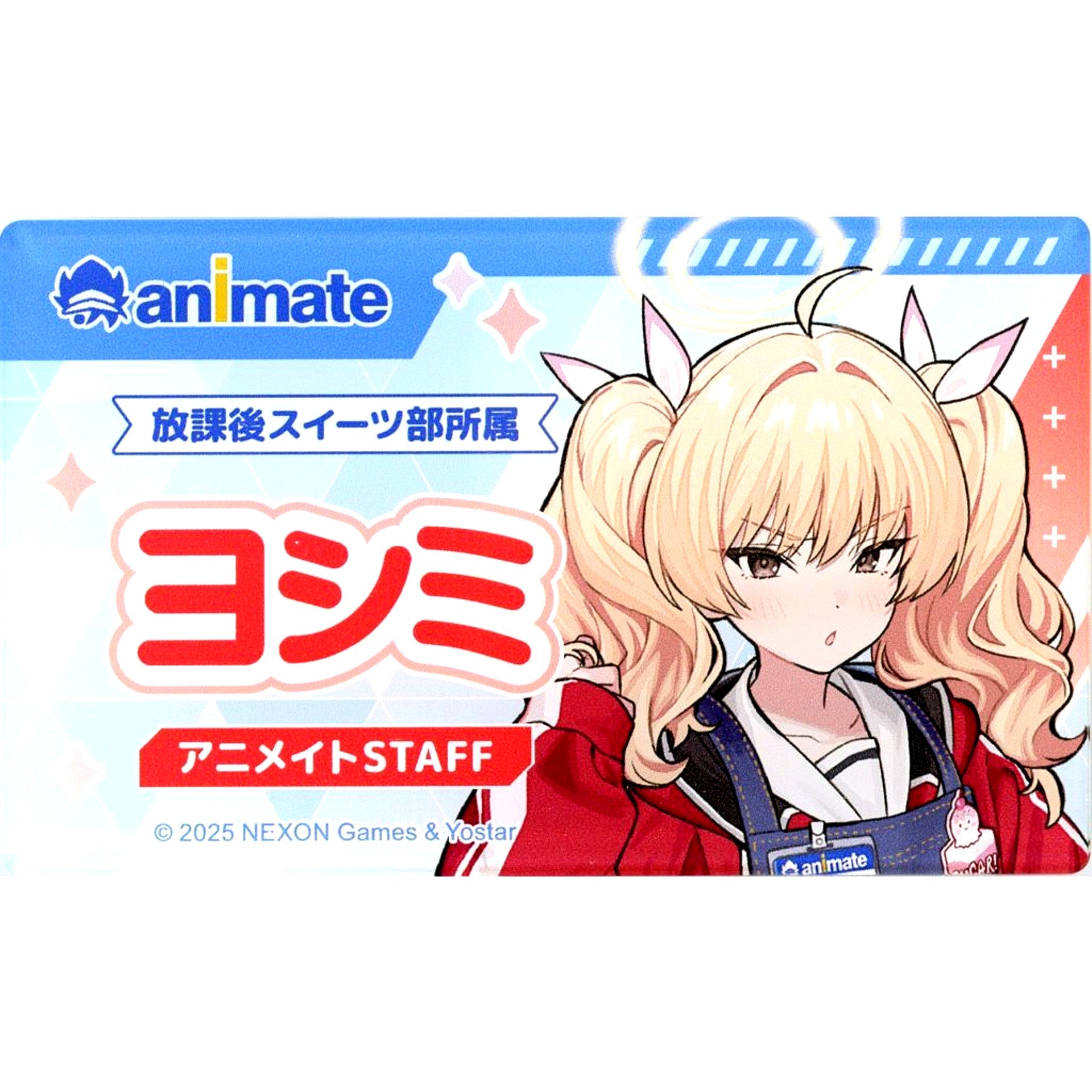 Yoshimi Ibaragi Store Clerk Name Tag Style Acrylic Button Blue Archive Autumn Fair 2025 in animate [USED]