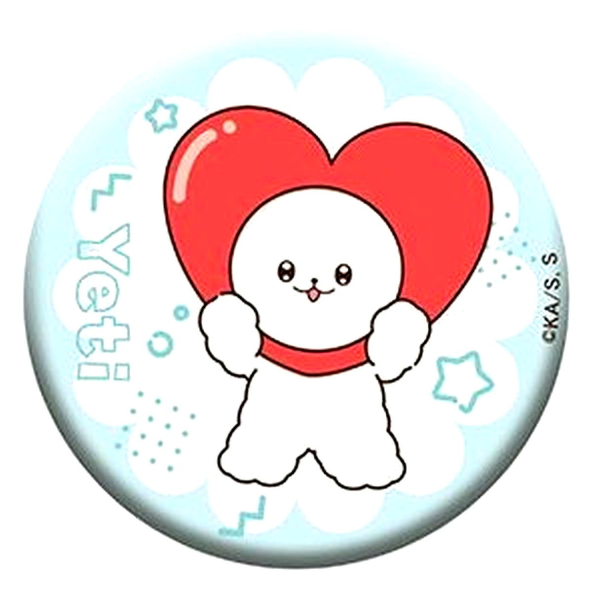 Yeti You and I Are Polar Opposites Mini Chara Glitter Button Yeti Ver. [USED]