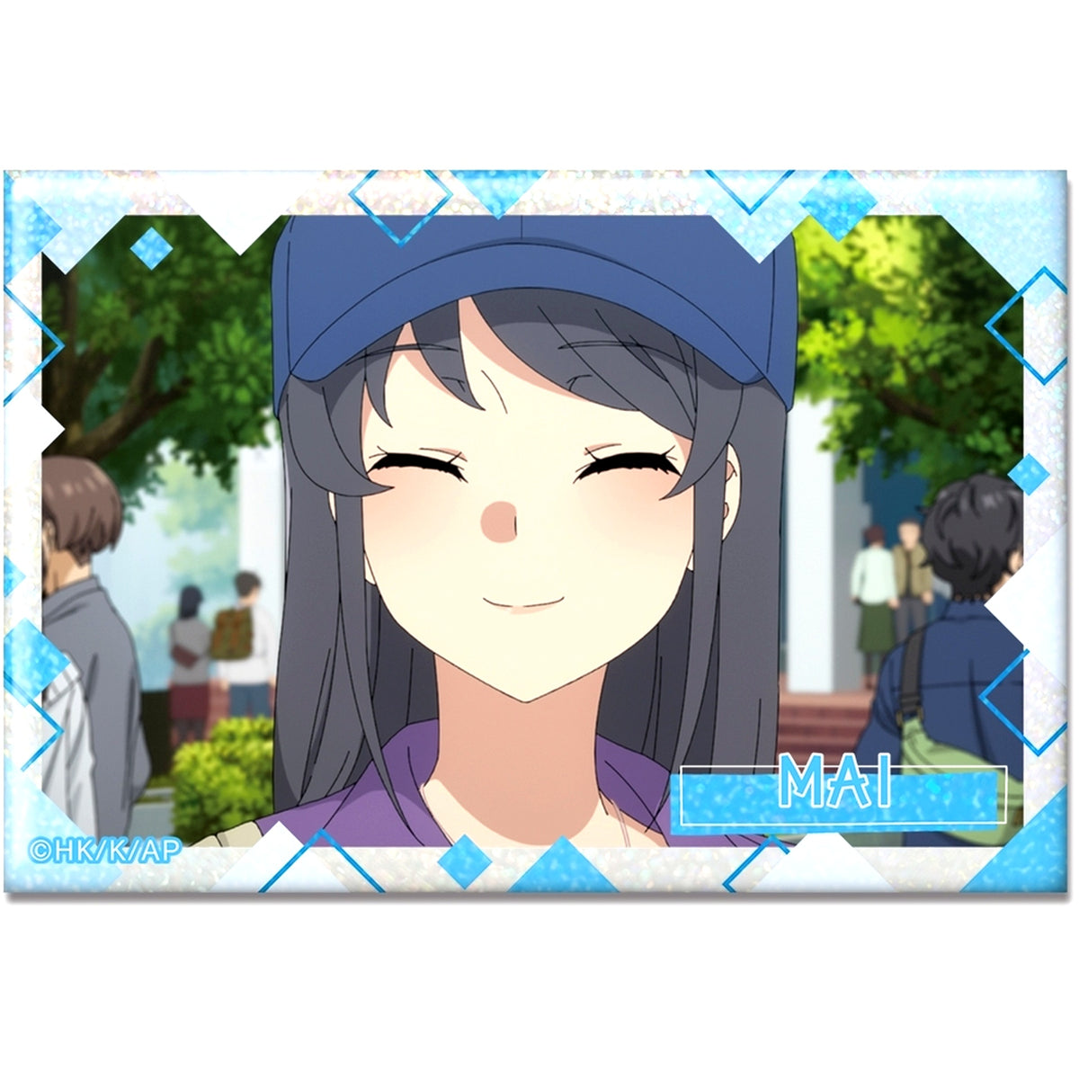Mai Sakurajima Design 04 D Hologram Button Rascal Does Not Dream of Santa Claus [USED]