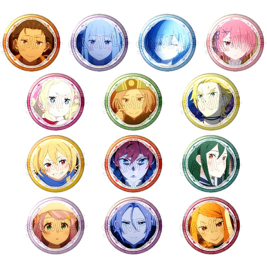 Set of 13 Re:ZERO Starting Life in Another World Hyakumenso Button [USED]