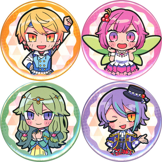 Wonderlands x Showtime Mini Character Illustration Button Set of 4 Blu-ray DVD Project Sekai the Movie Kowareta Sekai to Utaenai Miku Animate Bonus [USED]