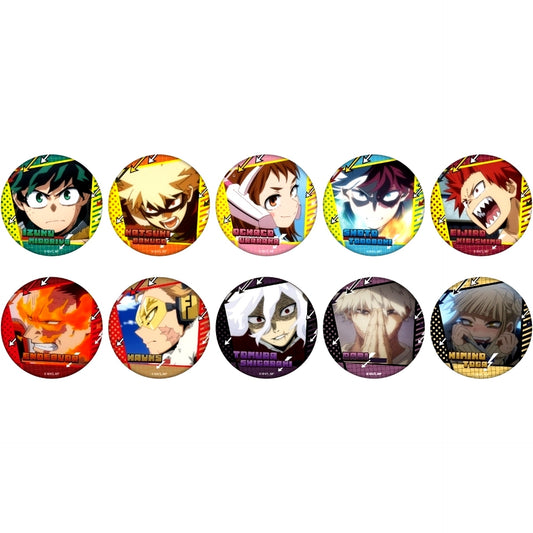 Set of 10 My Hero Academia Random Scene Shot Button [USED]