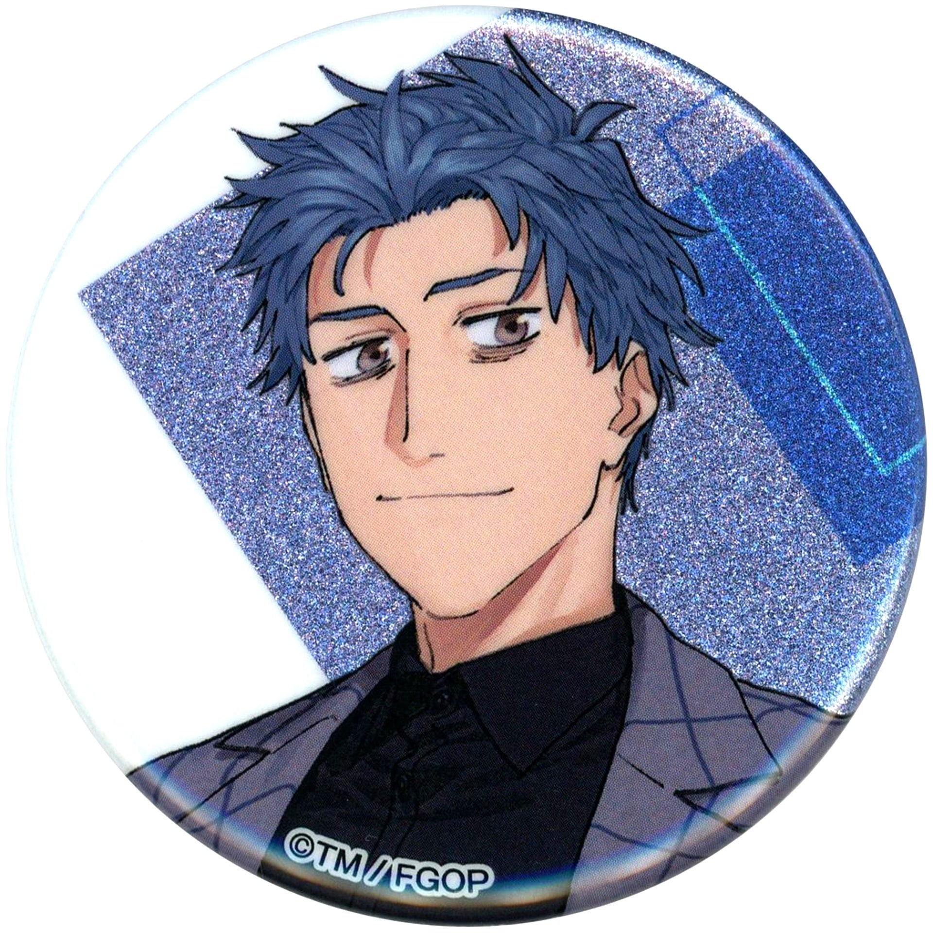 Saber Hajime Saito Fate/Grand Order Lawson FGO 10th Anniversary Project Campaign Glitter Button [USED]