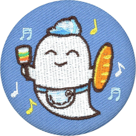 Maraca Obake Virtual YouTuber Nijisanji Fun Bakery Embroidered Button [USED]