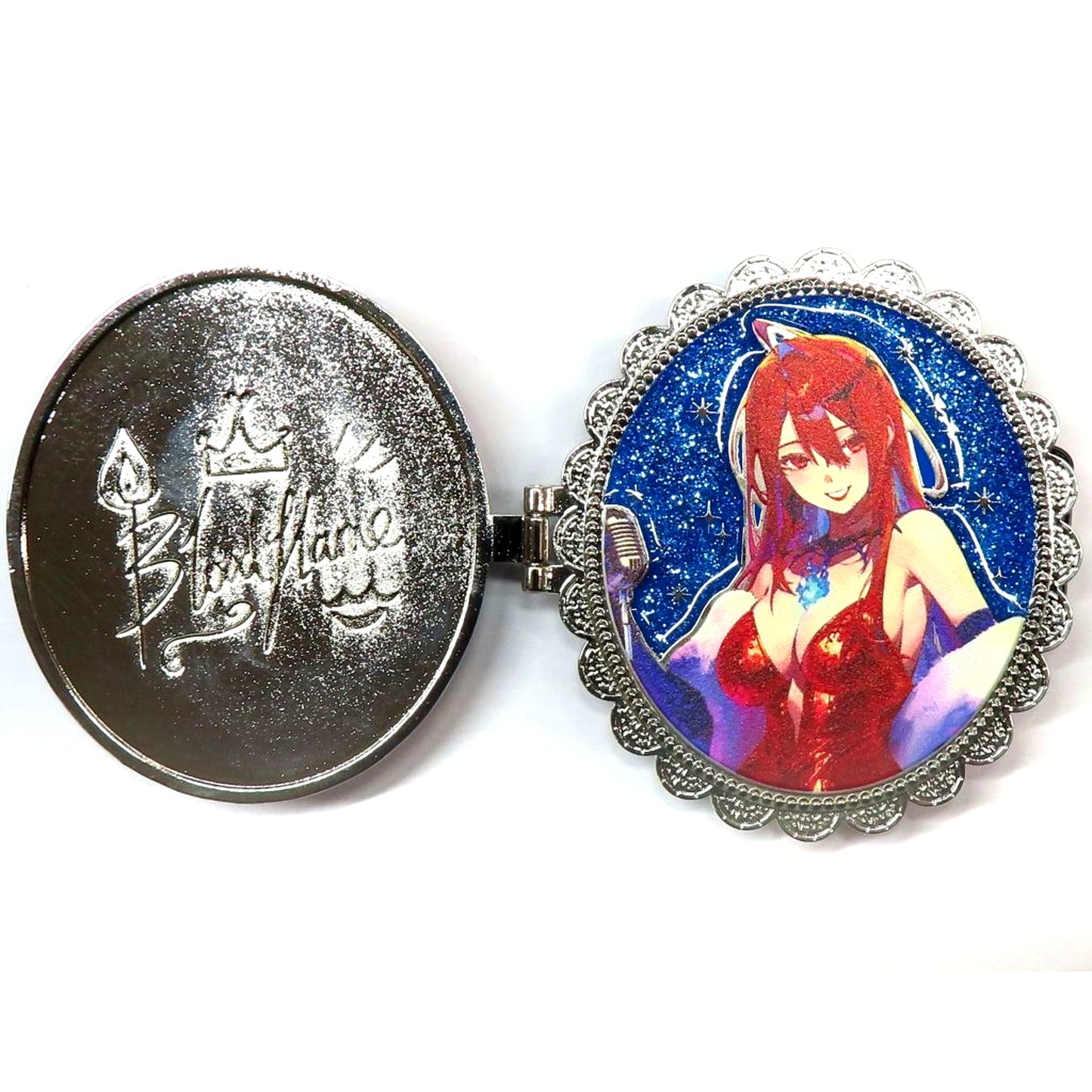 Elizabeth Rose Bloodflame Hololive English Locket Pin Badge Birthday Celebration 2025 [USED]