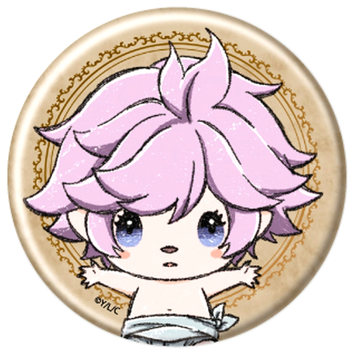 Luna Clevatess Button Graphic Art Illustration 02 [USED]