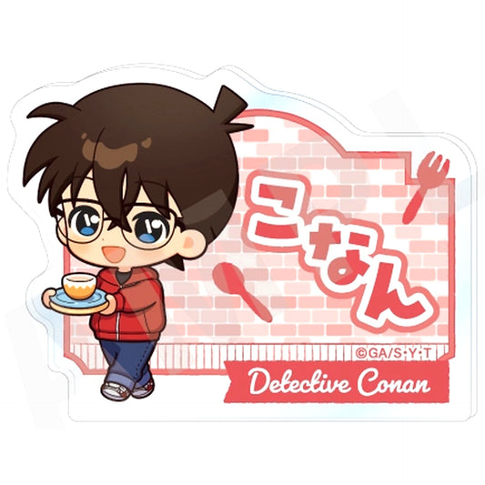 Conan Edogawa Detective Conan Trading Name Button Mini Character Kitchen Ver. [USED]