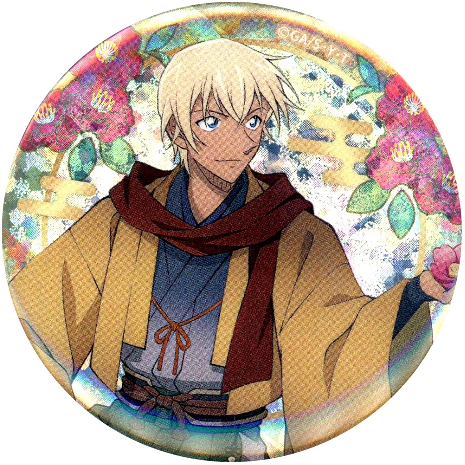Toru Amuro Full Body Detective Conan Trading Sparkle Button Autumn Flower Kimono Animate Girls Festival 2025 Goods [USED]