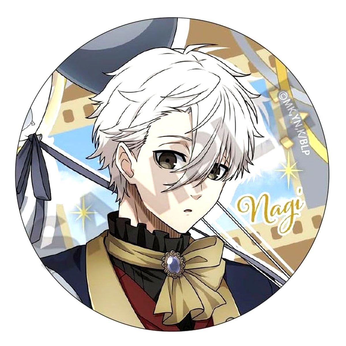 Seishiro Nagi Blue Lock Trading Metal Button Balloon [USED]