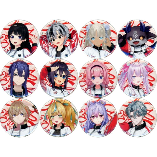 Set of 12 Virtual YouTuber Nijisanji NIJISANJI Fes 2026 Class Jersey Button Red A [USED]