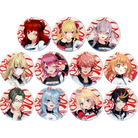 Set of 11 Virtual YouTuber Nijisanji NIJISANJI Fes 2026 Class Jersey Button Red B [USED]