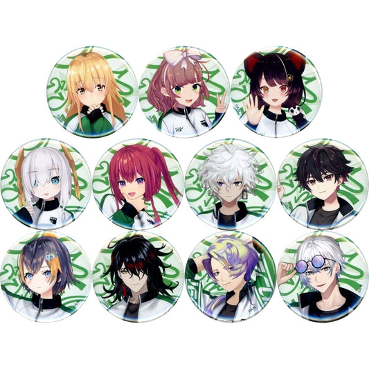 Set of 11 Virtual YouTuber Nijisanji NIJISANJI Fes 2026 Class Jersey Button Green B [USED]