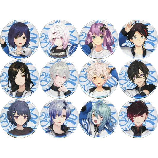 Set of 12 Virtual YouTuber Nijisanji NIJISANJI Fes 2026 Class Jersey Button Blue A [USED]