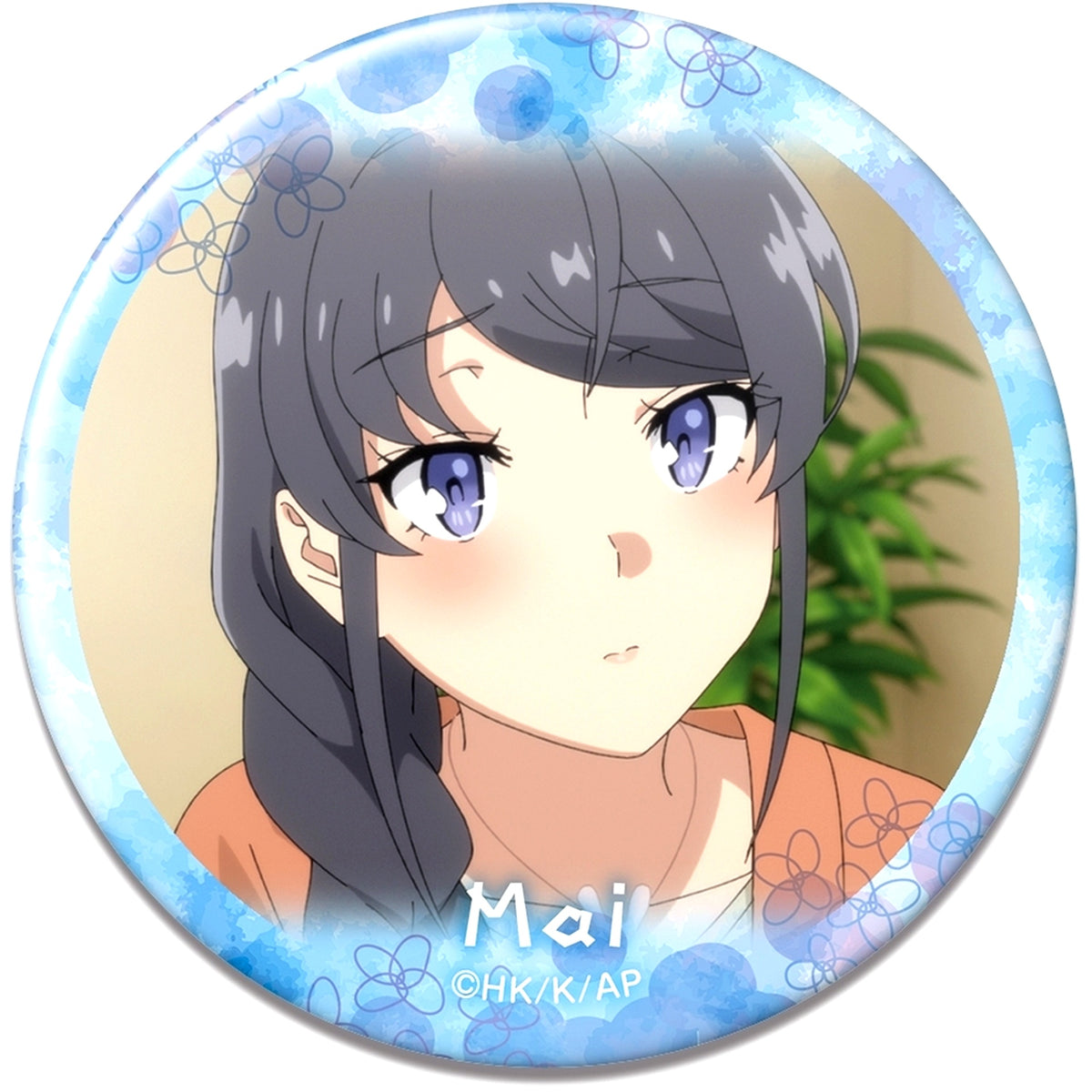 Mai Sakurajima Design 03 C Button Rascal Does Not Dream of Santa Claus [USED]