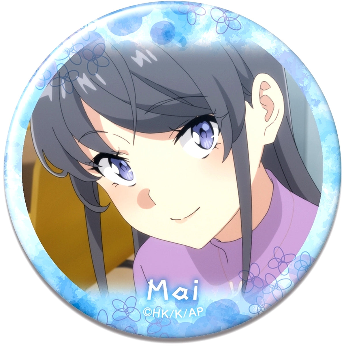 Mai Sakurajima Design 04 D Button Rascal Does Not Dream of Santa Claus [USED]