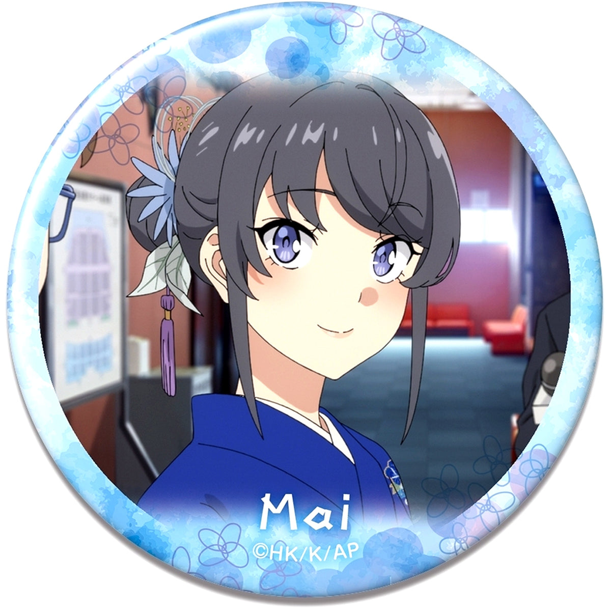 Mai Sakurajima Design 11 K Button Rascal Does Not Dream of Santa Claus [USED]