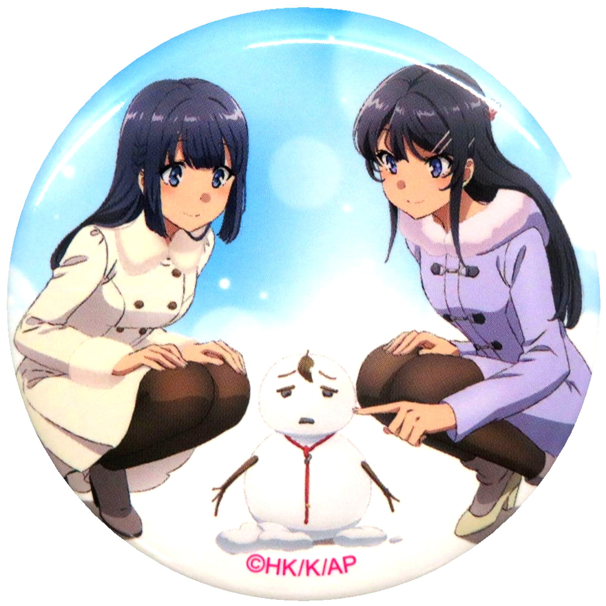 Shoko Makinohara & Mai Sakurajima Button Bonus for Rascal Does Not Dream of a Dreaming Girl The Movie Original Combo Set [USED]