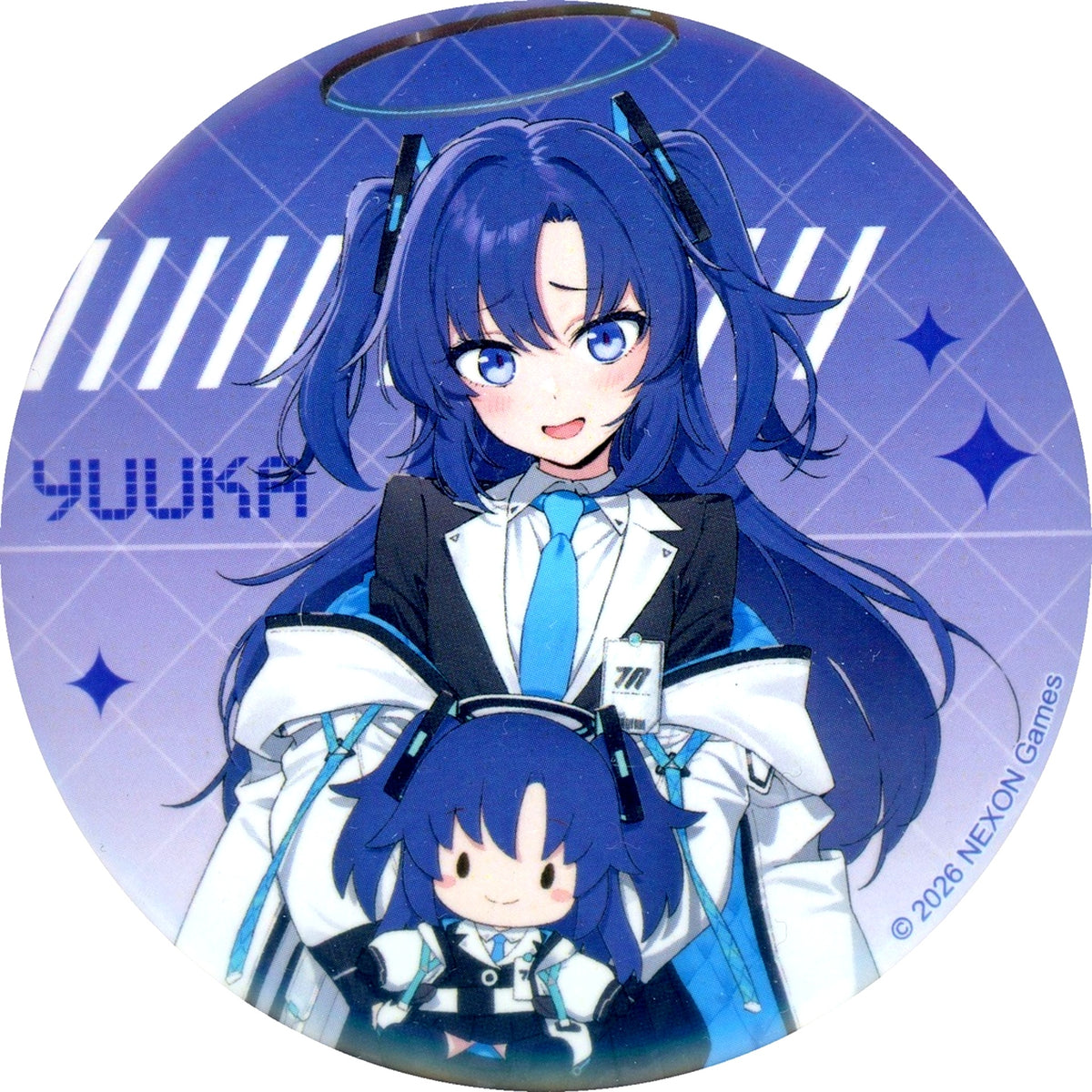 Yuuka Hayase A F-1 Prize Fuwapuchi BIG Button Blue Archive Fuwapuchi Vol.1 Sega Lucky Kuji Online [USED]