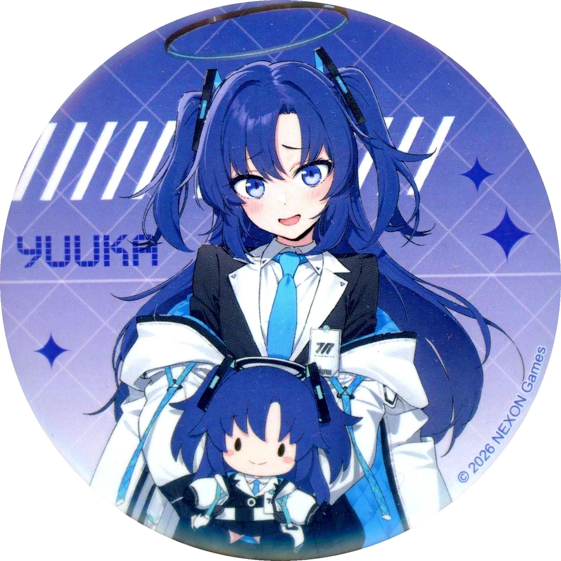 Yuuka Hayase A F-1 Prize Fuwapuchi BIG Button Blue Archive Fuwapuchi Vol.1 Sega Lucky Kuji Online [USED]