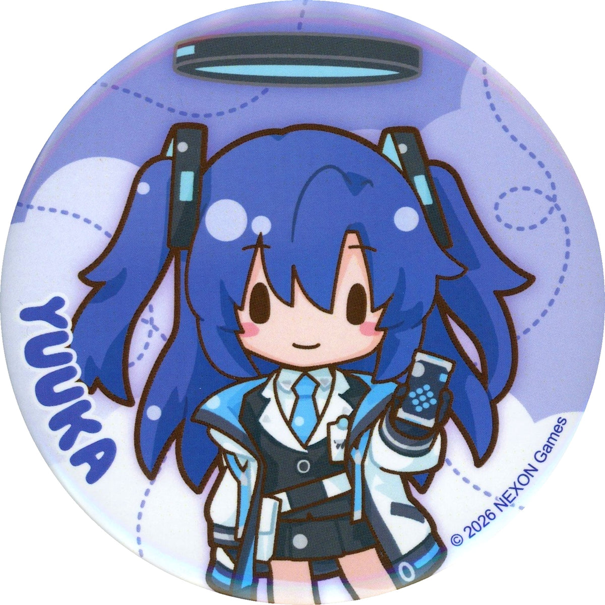 Yuuka Hayase B F-2 Prize Fuwapuchi BIG Button Blue Archive Fuwapuchi Vol.1 Sega Lucky Kuji Online [USED]