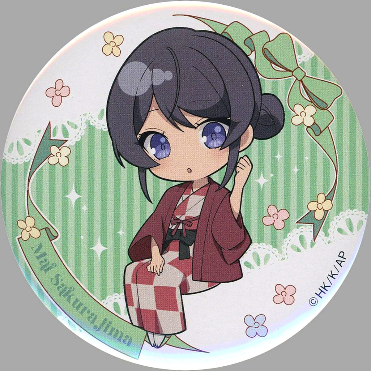 Mai Sakurajima Yukata Rascal Does Not Dream of Santa Claus Kujibikido Happy Birthday Kuji 2025 D-9 Prize Button [USED]