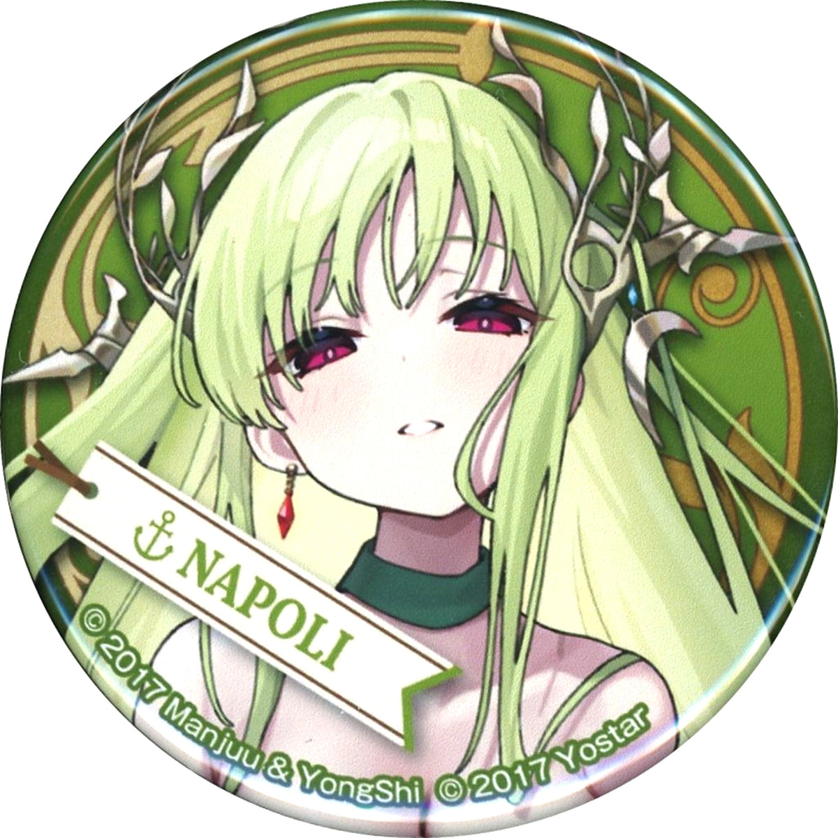 Napoli Full Body Azur Lane x Village Vanguard Button [USED]