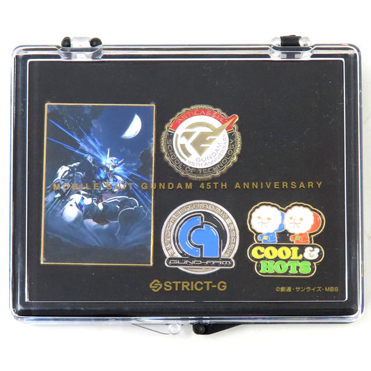 Group STRICT-G Gundam Series 45th Anniversary Pins Set Mobile Suit Gundam The Witch from Mercury [USED]