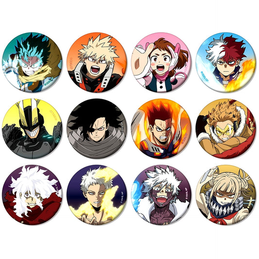 Set of 12 TV Anime My Hero Academia Trading Matte Button Vol.3 [USED]