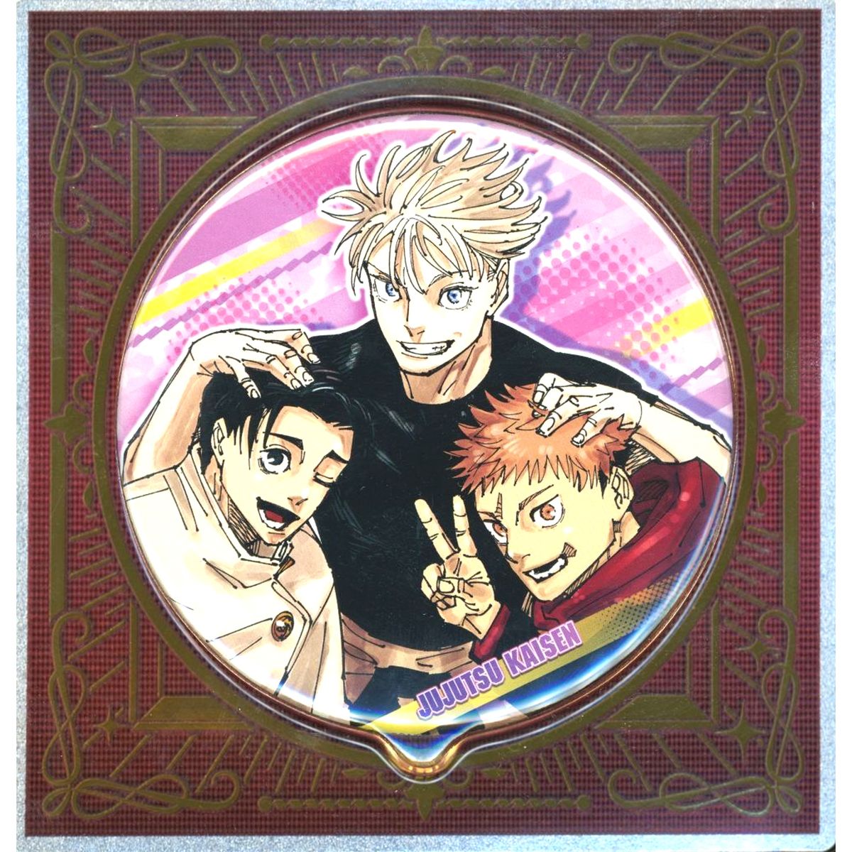 Satoru Gojo Yuta Okkotsu Yuji Itadori Jujutsu Kaisen Big Button [USED]