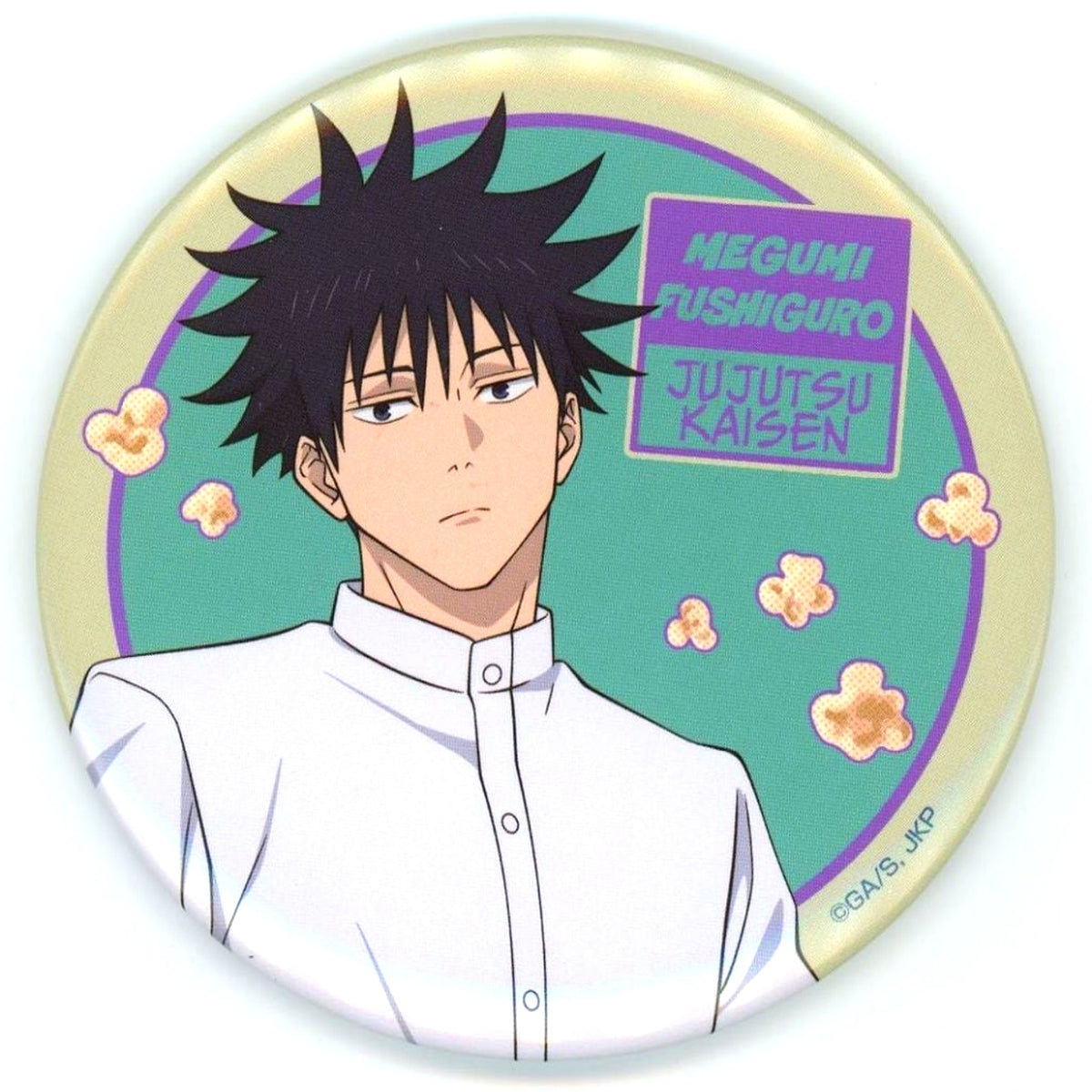 Megumi Fushiguro - Regular Ver. Can Badge Sega Lucky Kuji Jujutsu Kaisen Fun Fun Fun Prize G [USED]